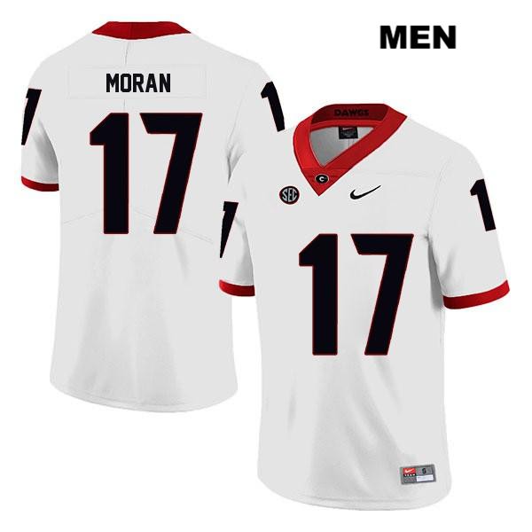 Georgia Bulldogs Men's Josh Moran #17 NCAA Legend Authentic White Nike Stitched College Football Jersey ONB2856JB
